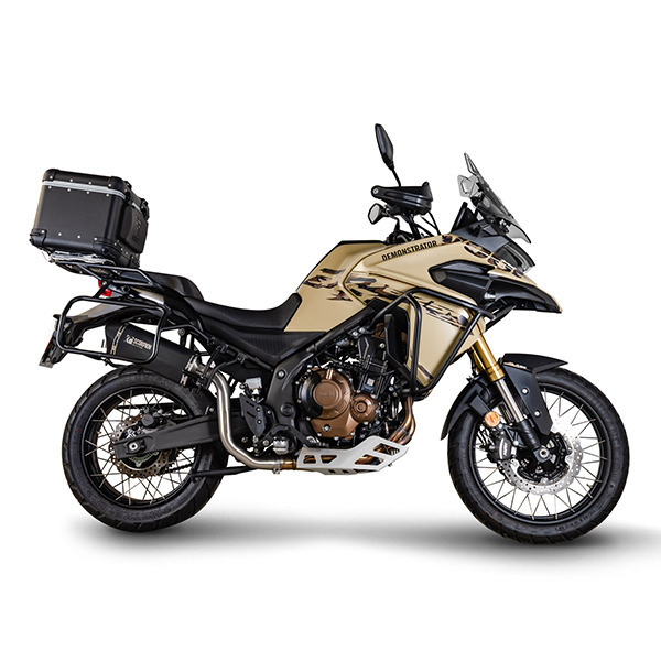 Scorpion Exhaust Voge DS625X E5+ half system with black ceramic Serket Parallel silencer